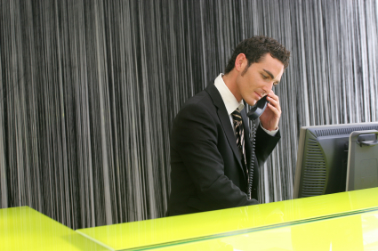 Hotel phone system for the front desk